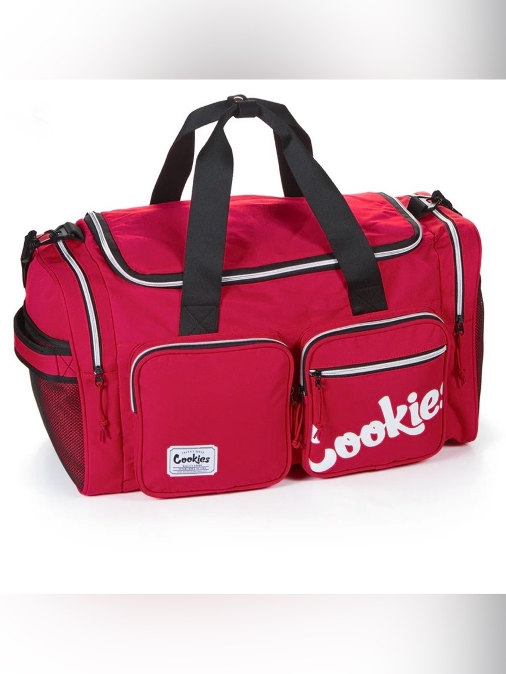 Cookies Heritage Smell Proof Duffle Bag Red 48L Travel Gym Bag NWT